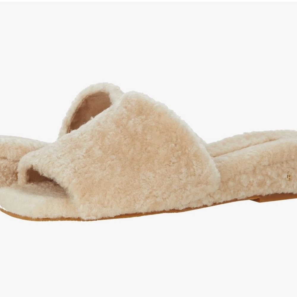 Veronica Beard Desiree Shearling Cozy Slide Sandals